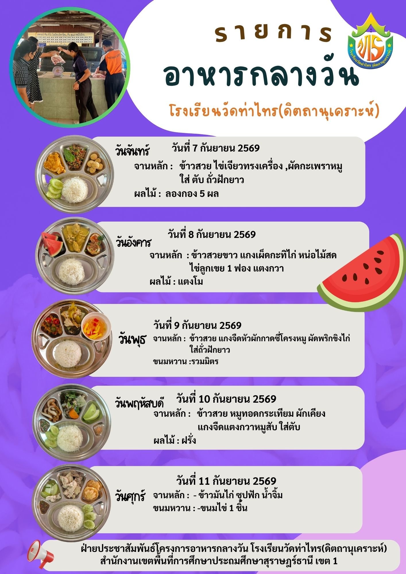 ภาพจัดอาหาร สัปดาห์ที่ 17